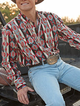 Men's Retro Print Shirts & Tops